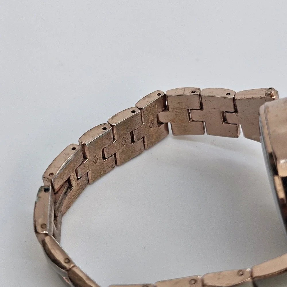 40MM Women's Watch Gray Dial Two Tone Bracelet Band 6.5